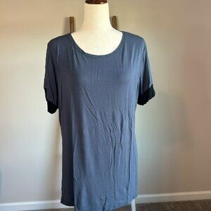 Sarin Mathews Women's Casual Round Neck Loose Fit Short Sleeve T-Shirt Size XL
